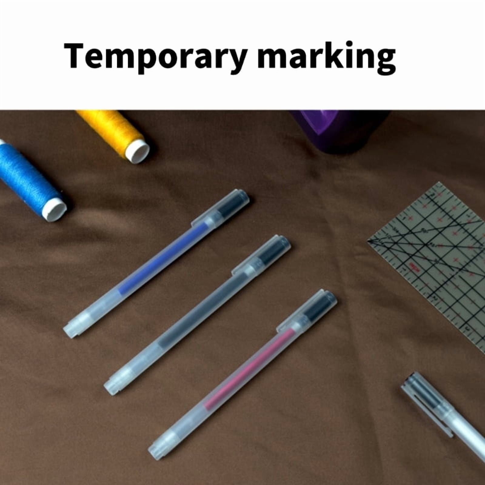 Heat Erase Pens Sewing Marker Pens Vanishing Heat Erasable Pens Fabric Marking Pens High-Temperature Disappearing Pens