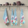 thumbnail image 2 of Easter Eggs Kitchen Tea Towels Set of 4 Absorbent Hand Dish Towels, Funny Ears Dishcloths Lint-Free 18x28 Inch Fast Drying for Cooking Baking Home Clean, 2 of 7