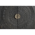thumbnail image 4 of Taran Designs Chateau 4-door Carved Wood Sideboard in Black, 4 of 8