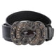 thumbnail image 1 of Cinturón clásico para hombre, cinturón para , cinturón para trabajo, vestido de negocios, cinturón con hebilla en relieve F negro Zulema cinturones de cintura, 1 of 7