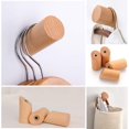 thumbnail image 3 of Ganchos de pared, paquete de 4 ganchos para abrigos montados en madera rústica, resistente, gancho para bata, perchero para colgar toallas de baño, percha para ropa, 3 of 5
