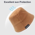 thumbnail image 4 of Sombrero de verano para mujer con circunferencia de cabeza de 56-58 cm que cubre el rostro, sombrero de pescador, protector solar, sombrilla, sombrero de lavabo, 4 of 5