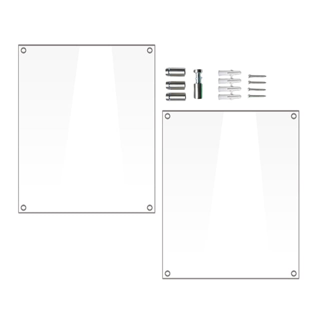 KONTONTY 1ensemble Cadre Photo Acrylique Transparent Installation Facile Support Décoratif
