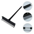 thumbnail image 3 of Dual Side Window Wiper for Home with Comfortable Handle Easy to Use Black PP Silicone Sponge 1pc, 3 of 8