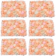 thumbnail image 1 of Miumaeov 6Pcs Artificial Dark Champagne Flower Wall Panels Wedding Backdrop Venue Decor, 1 of 9