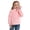 Pink, variant on GYRATEDREAM Girls Fleece Pullover Jacket Kids Zip up Stand Collar Coat with Pockets Fall Winter Soft Warm Fuzzy Plush Outwear 3-9T