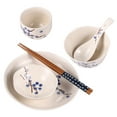 thumbnail image 2 of Shisuyan 1 Set 6 Pcs Household Ceramic Tableware Japanese Style Tableware for Single, 2 of 8