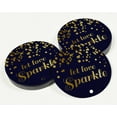 thumbnail image 3 of Inkdotpot Pack Of 50 Let Love Sparkle Wedding Favor Paper Tags Craft Real Gold Foil Hang Tags, 3 of 7