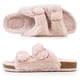 thumbnail image 4 of Zapatilla FITORY para mujer con punta abierta, piel de conejo sintética, color rosa, talla 11, 4 of 7