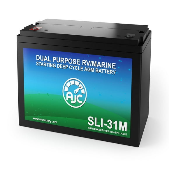 AJC Group 31M Dual Purpose Starting and Deep Cycle RV Marine and Boat Battery