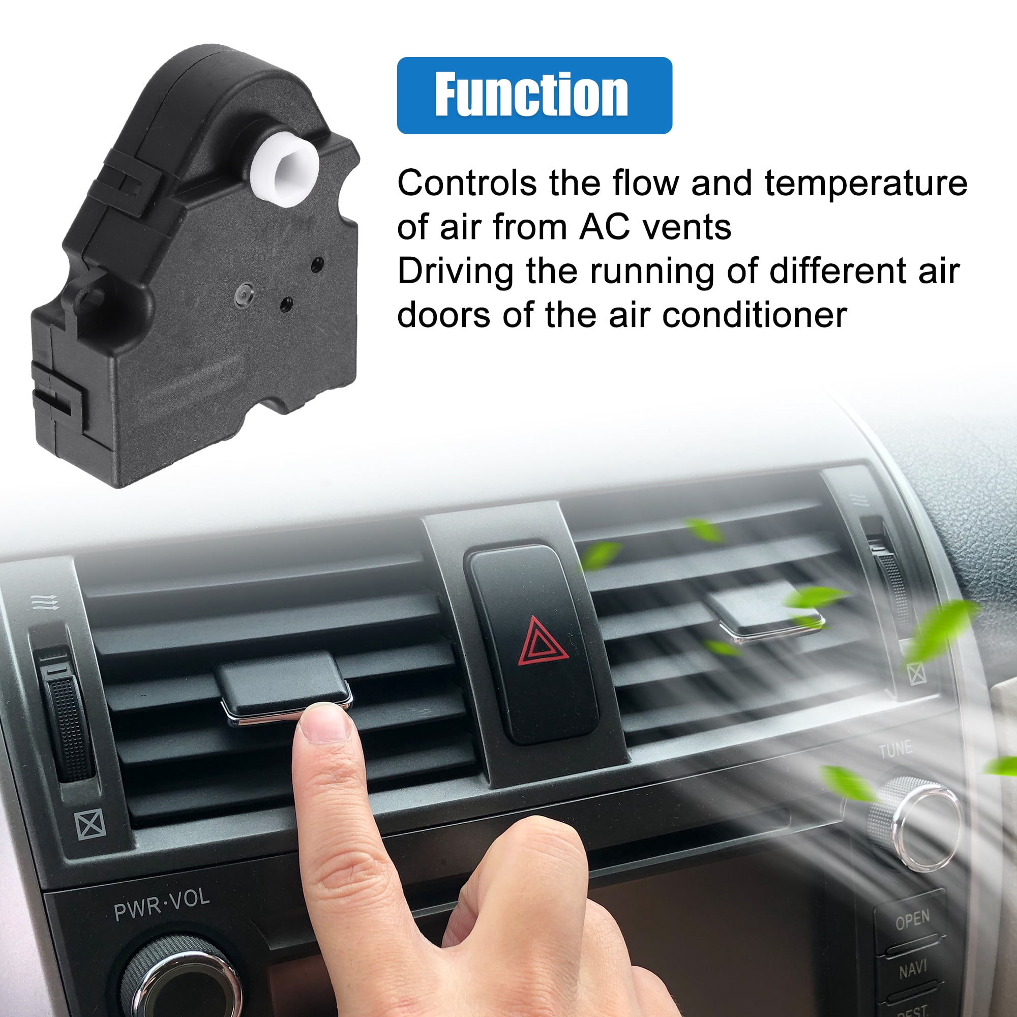 Unique Bargains 2pcs HVAC Air Door Actuator Heater Blend Door Actuator for Chevy