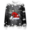 thumbnail image 5 of EHQJNJ Chandail en Molleton pour Femmes Col Rond Chandails en Molleton Graphiques pour Femmes Chandails en Molleton Décontractés de Noël Col Rond Manches Longues Tuniques Mignonnes Pulls Amples, 5 of 5