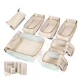 thumbnail image 1 of Juego de 7 cubos de embalaje BAGSMART Keep Shape para viajes, color blanco opal, 1 of 7
