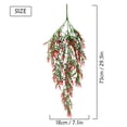 thumbnail image 2 of Gustave Fake Hanging Plants 2Pcs Artificial Lavender Flowers UV Resistant Faux Greenery Hanging Vines for Outdoor Indoor Home Wall Garden Wedding Decor "Red", 2 of 10