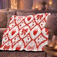 thumbnail image 5 of YShenghong Vintage Strawberries And Bows In Lace Frames Printed Flannel Blanket, 5 of 7