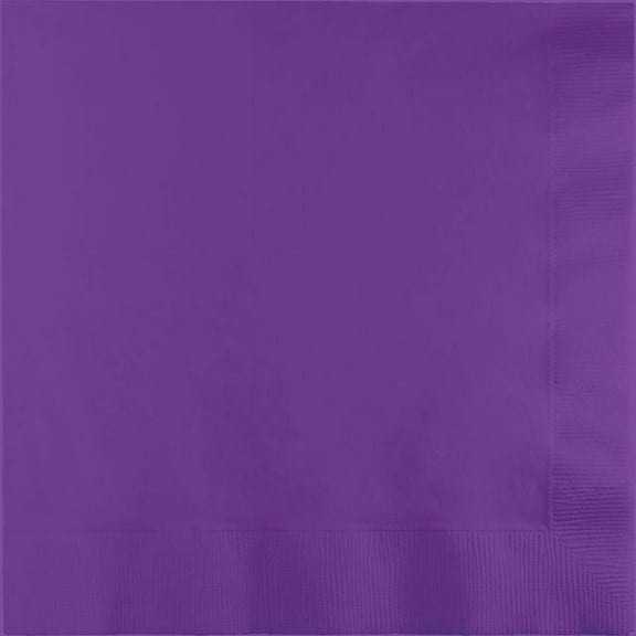 Touch of Color Dinner Napkins, 3-Ply, 1/4 Fold, Amethyst, 25 Ct