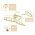 thumbnail image 4 of Unique Bargains Metal Hair Claw Clip Hair Barrettes Hair Pins for Women Beauty 4.5 Inch, 4 of 8