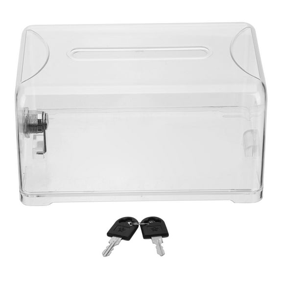 CIMAXIC 1Set Transparent Drawer Storage Unit for Office Cards with Lock and Design