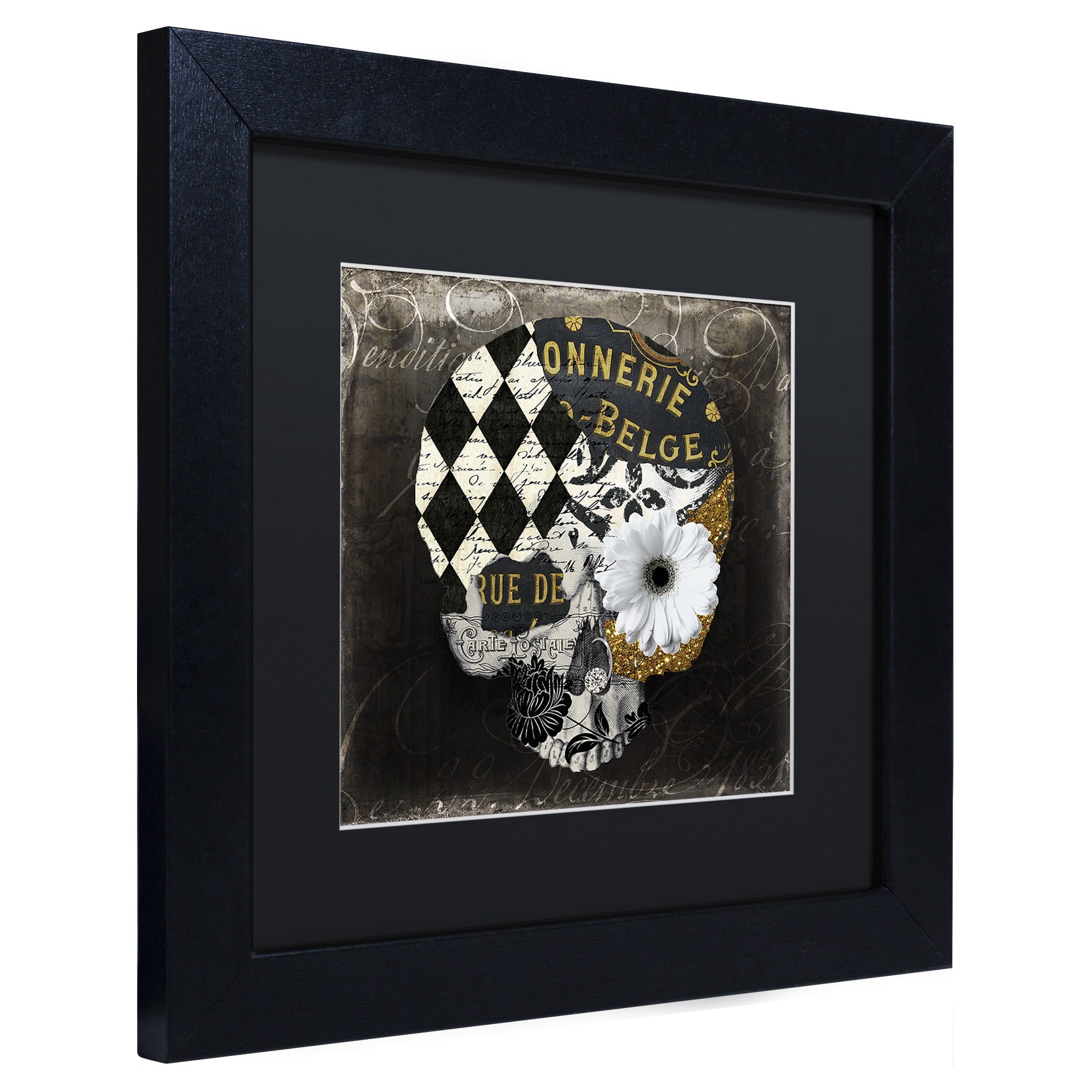 Trademark Fine Art "Paris Halloween I" Canvas Art by Color Bakery, Black Matte, Black Frame