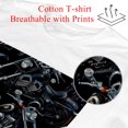 thumbnail image 2 of Motorcycle 100% Cotton White T-shirt - Classic Comfort Fit Men's Short Sleeve Tee - Breathable Fabric for Casual Wear, 2 of 5