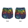 thumbnail image 5 of Lsque Magical Mushrooms and Flowers Printed Women's Running Shorts with Liner Pockets,Elastic Quick Dry Workout Athletic Gym Yoga Shorts,Womens High Waist Shorts-XX-Large, 5 of 9