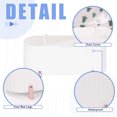 thumbnail image 3 of Glarks 1 Pack Porte-Coton-Tige Blanc, Distributeur de Coton-Tiges à 3 Compartiments avec Couvercle Transparent, Boîte de Rangement pour Cotons-Tiges Ronds (Blanc), 3 of 7