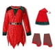 thumbnail image 1 of Conjunto de ropa de Navidad para niños, bebés, niños y niñas, disfraces de árbol de Navidad, Cosplay, traje de Papá Noel, trajes de fiesta de Año Nuevo para niños, 90cm (18-24M) Gao Jinjia LED, 1 of 2