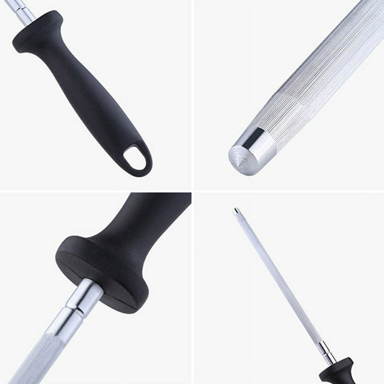 Knife Sharpener Stick Diamond Tungsten Steel Carbide Ceramic Sharpen 12  Inch XL