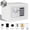 White, variant on Digital Security Fireproof Safe Box Stainless Steel Anti-theft for Document Money Valuables, White