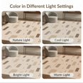 thumbnail image 5 of ODIKA 9'x12' Beige Taupe Geometric Modern Design Washable Area Rug Contemporary Abstract Pattern with Rectangles for Dining Room, Basement, Large Office, Non-Slip Chair-Friendly, 5 of 5