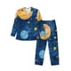 thumbnail image 1 of Fotbe Planets And Stars1 Pijama de Hombre con Estampado de Manga Larga, Conjunto de 2 Piezas, Ropa de Dormir Suave y Cómoda con Bolsillos-Medium, 1 of 7
