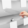 thumbnail image 3 of Transparent Plastic Shelf Divider 2pcs Supermarket Organizer Commodity Board Classification Baffle Store Goods Shelf Divider 300mm, 3 of 9