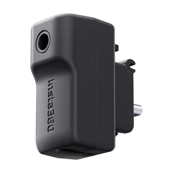 Insta360 Mic Adapter for Insta360 X4 – 3.5mm Audio & Type-C Charging Port, Invisible in 360° Shots