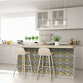 thumbnail image 4 of Mi Alma Peel and Stick Vintage Lemon Rustic Sorrento L25 Backsplash Vinyl Tile Stickers, Blue/Yellow, 5" x 5" (24-Pack), 4 of 13