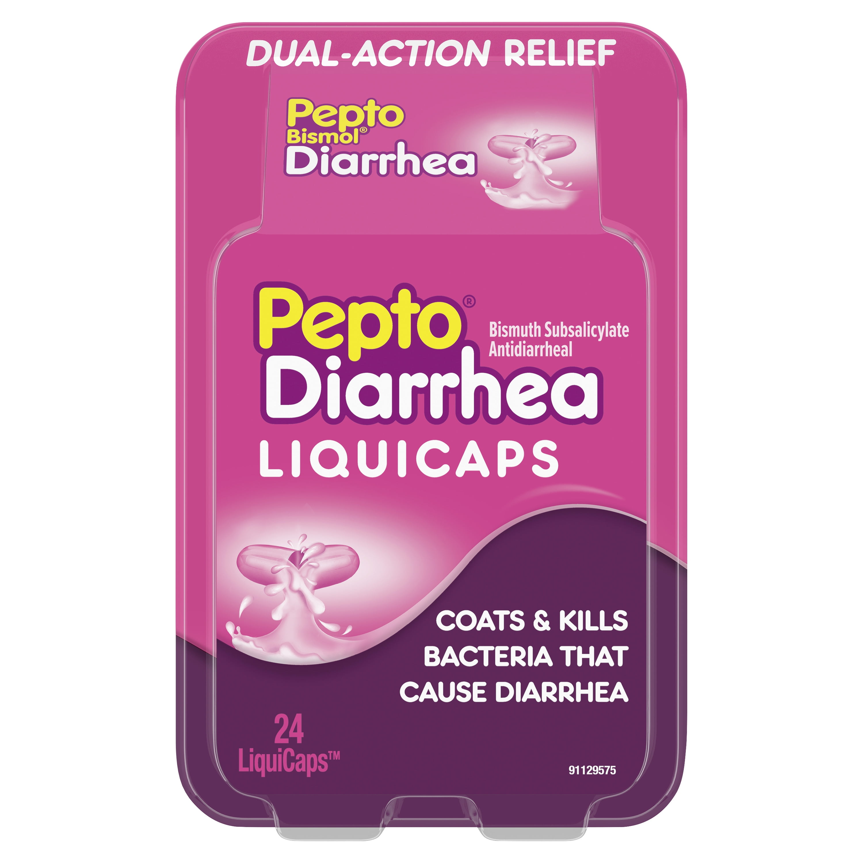 Pepto Bismol Anti Diarrhea Fast Relief LiquiCaps, 24 ct