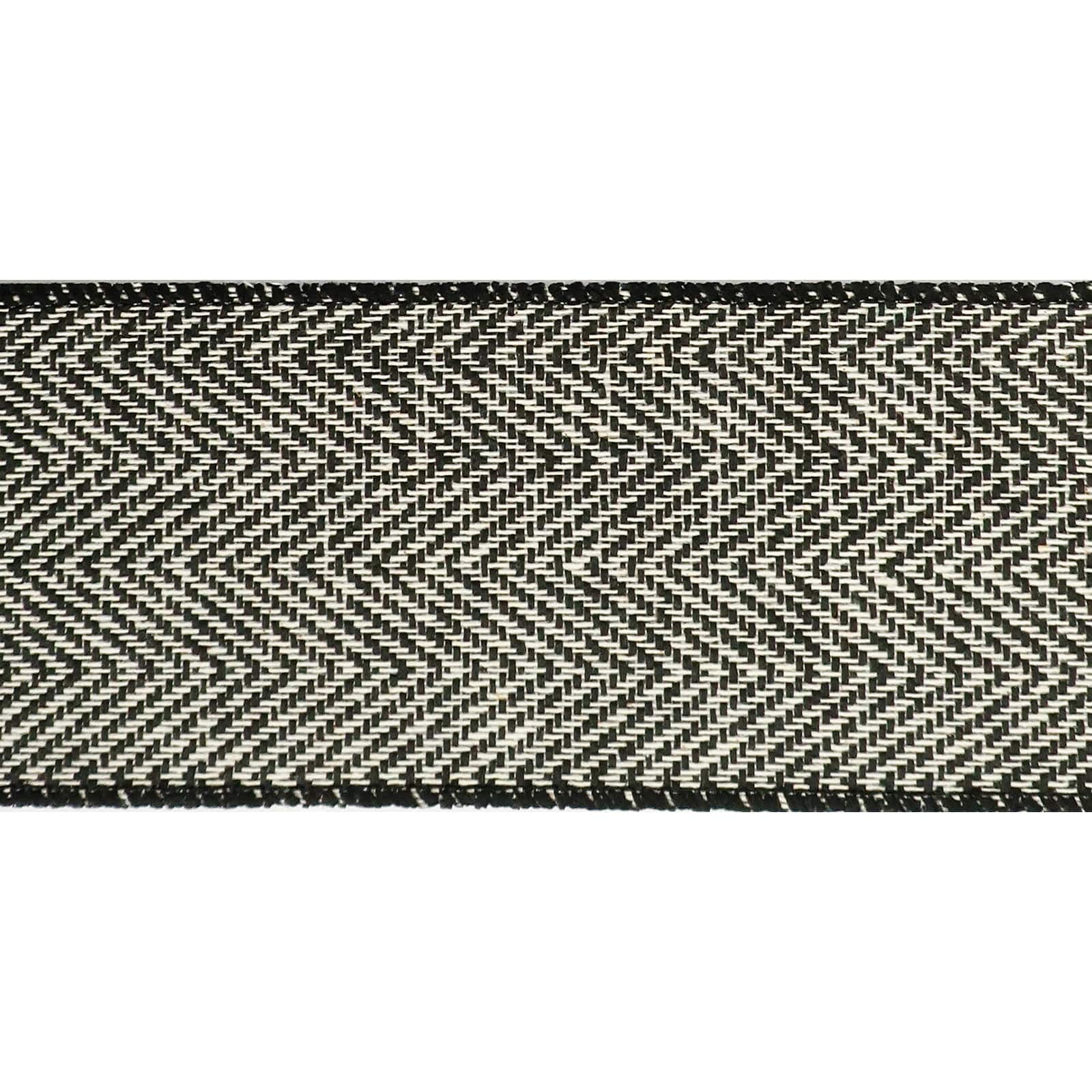 12 Pack: 2.5" x 25ft. Herringbone Wired Ribbon by Celebrate It