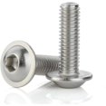 thumbnail image 1 of HAHDAXIA M5 x 25mm Flanged Button Head Socket Cap Screws, 304 Stainless Steel 18-8, Full Thread, Allen Socket Drive, Quantity 50, 1 of 6