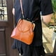 thumbnail image 5 of Shoulder Crossbody Bag | Soft PU Leather Texture | Vintage Spring Style Handbag | Versatile Carry Options | Compact 7.87"x7.48" | Brown, Wine | Lightweight 0.56lb | 1 Pack, 5 of 6