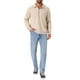 thumbnail image 2 of SUDADERA DE PULLOVER DE MANGA LARGA CON CREMALLERA CUARTO INSPIRE CHIC PARA HOMBRE, PATTERN GEOMÉTRICO, TALLA XL, BEIGE, 2 of 5
