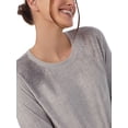 thumbnail image 3 of Secret Treasures Women's and Women's Plus 2-piece Stretch Knit Velour Top and Jogger Set, 3 of 5