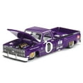 thumbnail image 2 of Chevrolet Silverado Dually KAIDO V1 Truck #0 Purple Met "Kaido House" Special 1/64 Diecast Model Car by True Scale Miniatures, 2 of 5
