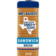 Mrs Baird's Sandwich Bread, 24 oz, Soft White White Bread, Bag