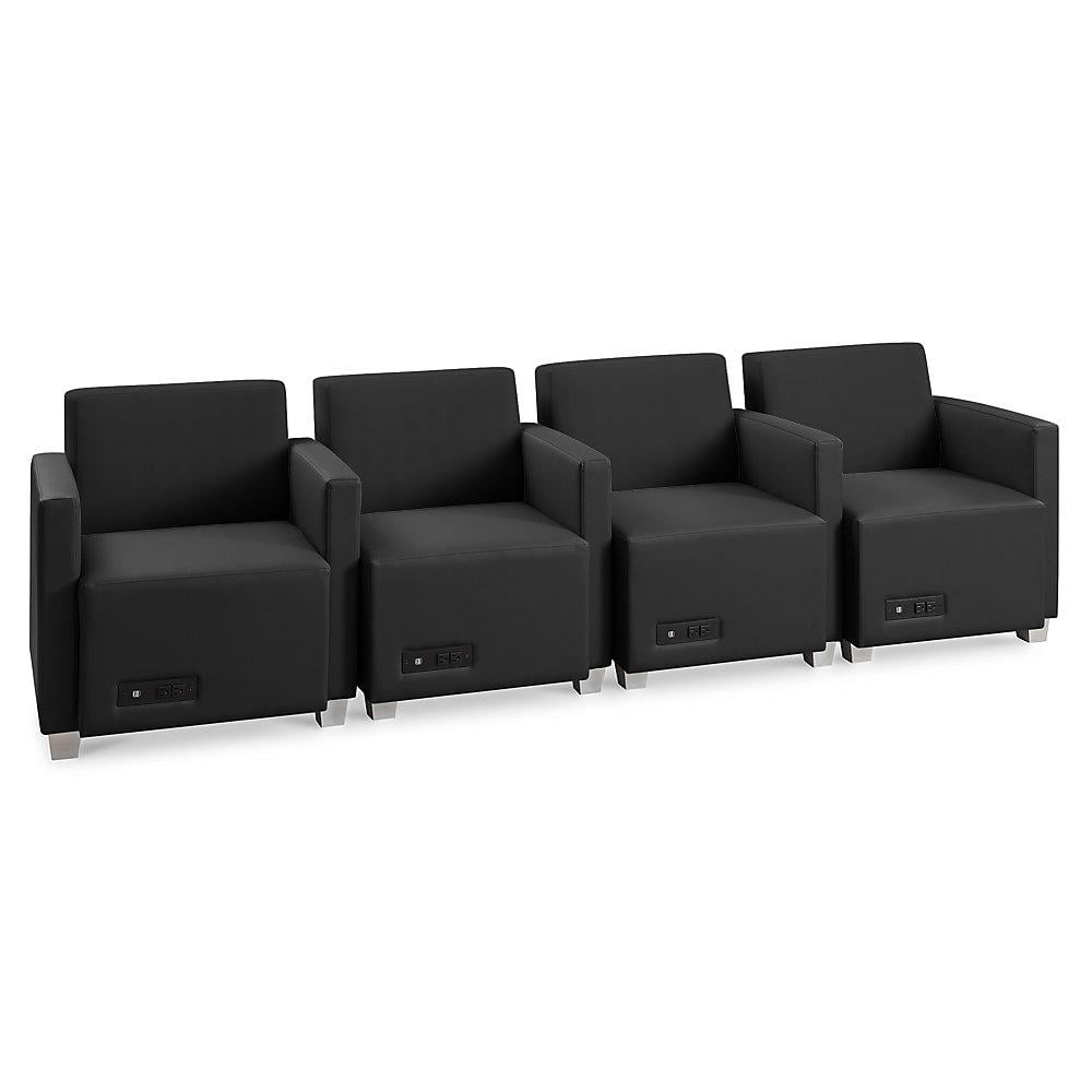 Forward Furniture Compass 4 Seat Waiting Room Reception Chair with