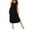 Black, variant on Lolmot Maxi Dresses for Women 2023 Summer Suspender Pleats Sexy Comfortable Solid Color V-Neck Nightdress Home Clothes Long Dress