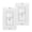 White, variant on TOPGREENER Motion Sensor Switch with Ambient Light Level, Occupancy & Vacancy Modes, No Neutral Required, Ground Wire Required, 150W LED/CFL, Single Pole, TDOS5-JM-W-2PCS, White, 2 Pack
