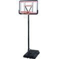 thumbnail image 1 of Pro Court Height Adjustable Portable Basketball System, 44 Inch Backboard, Red/White, 1 of 4
