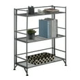 thumbnail image 2 of Convenience Concepts Xtra Storage 3 Tier Wide Folding Metal Shelf, Speckled Gray, 2 of 8