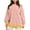 Pink, variant on QUINDOS Women Hoodie Pathcwork Sweatshirts for Women Casual Crew Neck Long Sleeve Graphic Pullover Tops