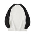 thumbnail image 4 of Pisexur Chandails en Molleton pour Hommes à Manches Longues Col Rond Mode Décontractée Patchwork Coloré Pull Ample Chandails en Molleton Surdimensionnés Chandails à Capuchon M-3TG, 4 of 4
