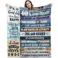 thumbnail image 1 of LHSHID Customized Blanket for 40th Wedding Anniversary Gift for Wife Husband Parents 30x40in, 1 of 7